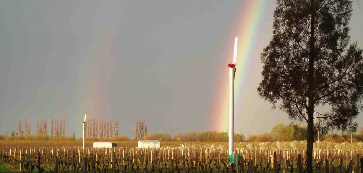 Wind Machine with rainbow